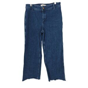 Vineyard Vines Size 27 Womens Jeans Wide Leg Cropped Raw Hem